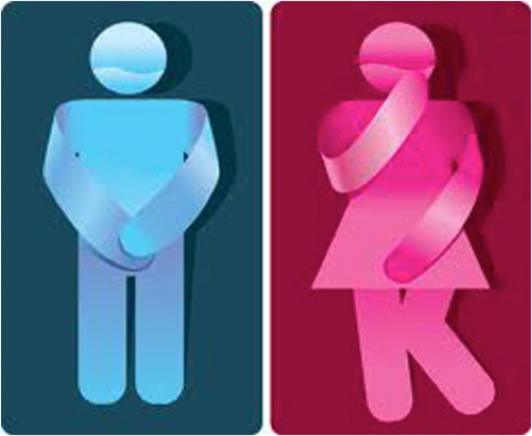 Pérdida de orina en hombres y mujeres